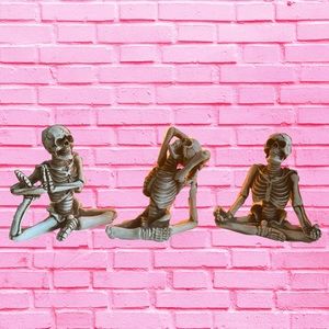 Yoga Skeleton Figurines